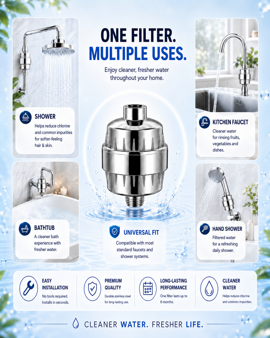ClearWaterCalms Douchefilter