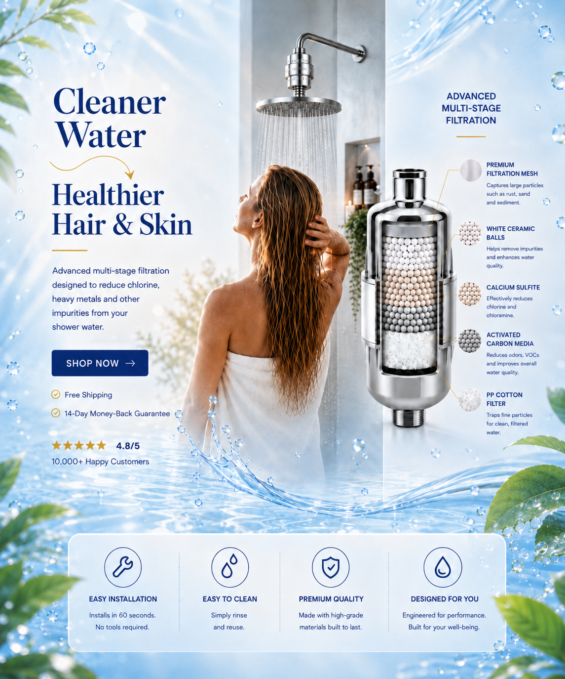 ClearWaterCalms Douchefilter