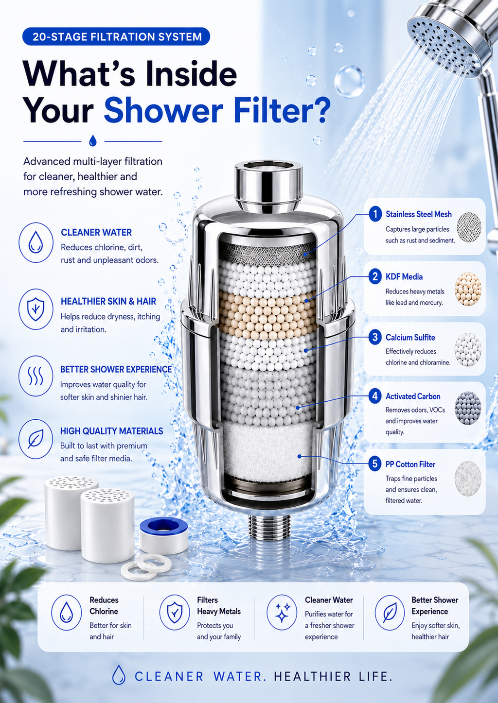 ClearWaterCalms Douchefilter